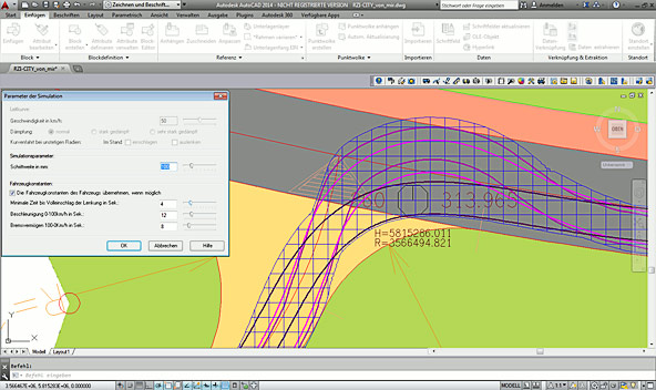 Schleppkurve für BricsCad